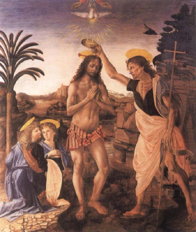 Andrea del Verrocchio The Baptism of Christ china oil painting image
